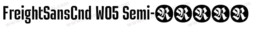 FreightSansCnd W05 Semi字体转换